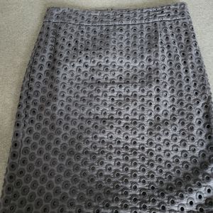 J CREW CIRCLE EYELET PENCIL SKIRT